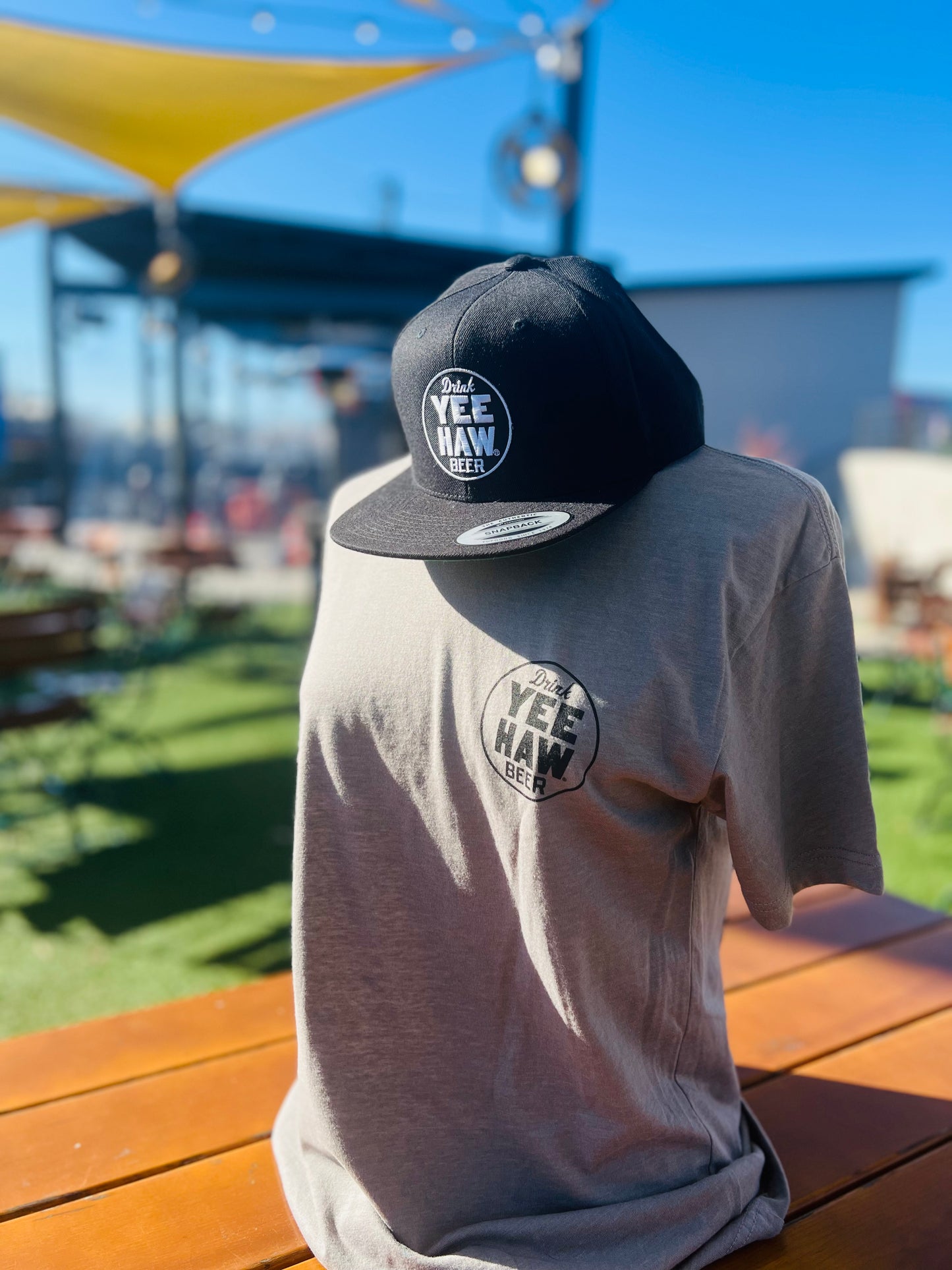 Flat Bill Circle Logo Hat