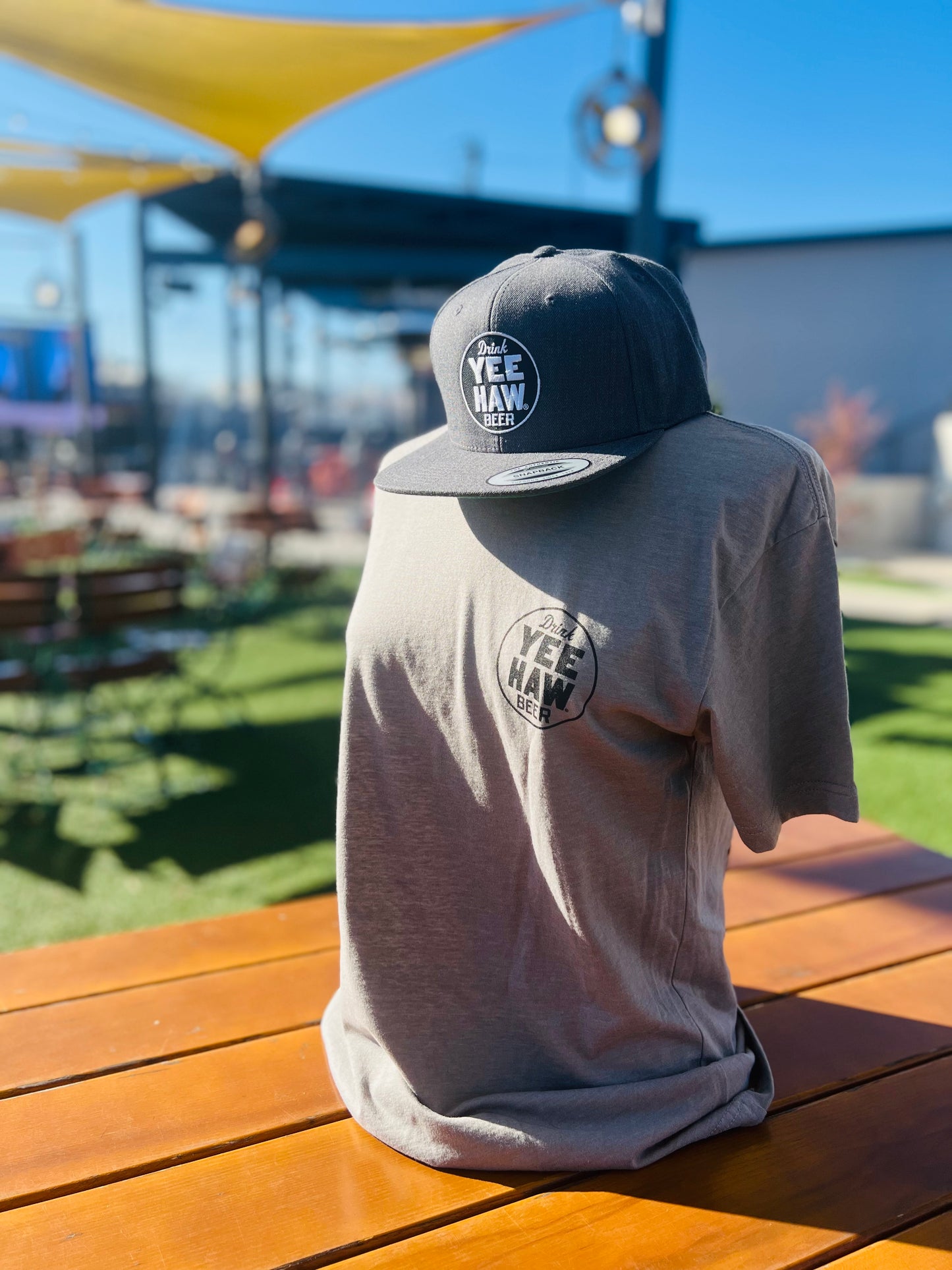 Flat Bill Circle Logo Hat