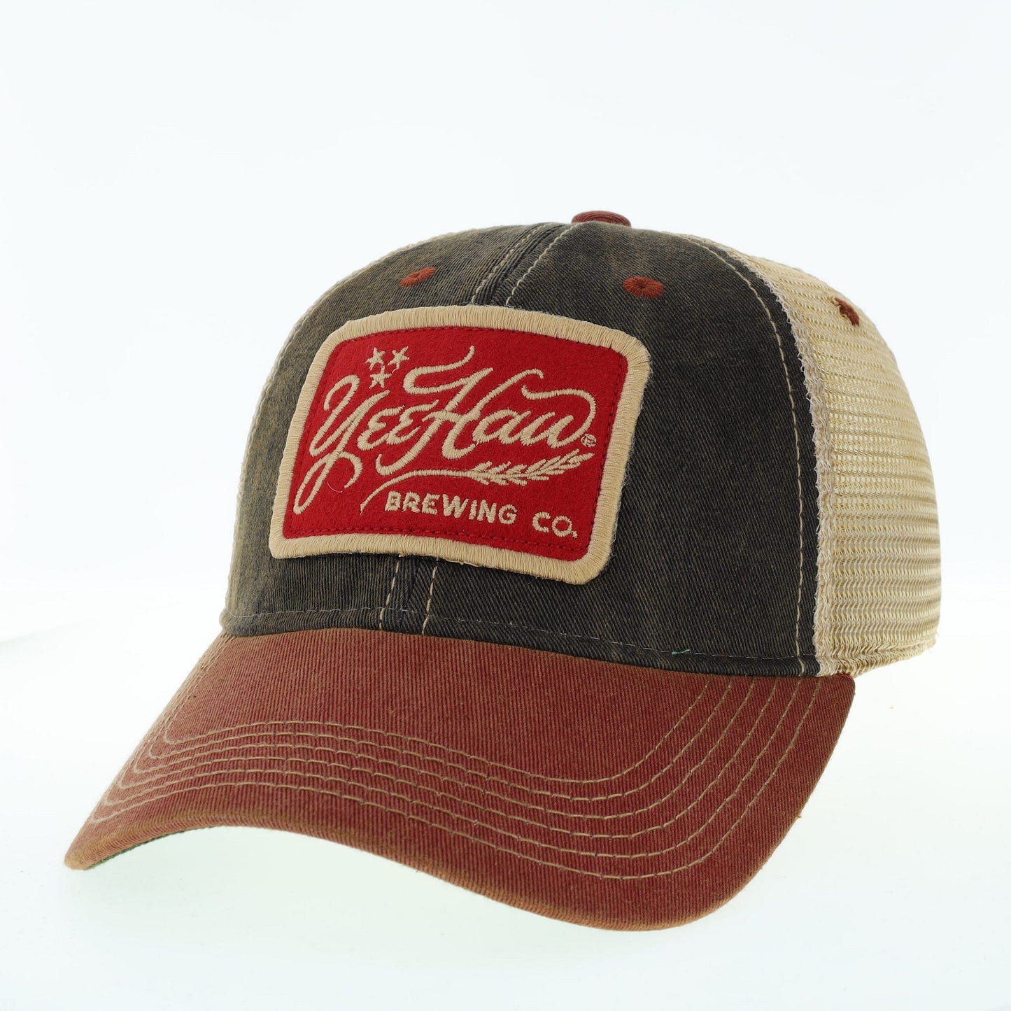 Woven Script Patch Hat - Cardinal