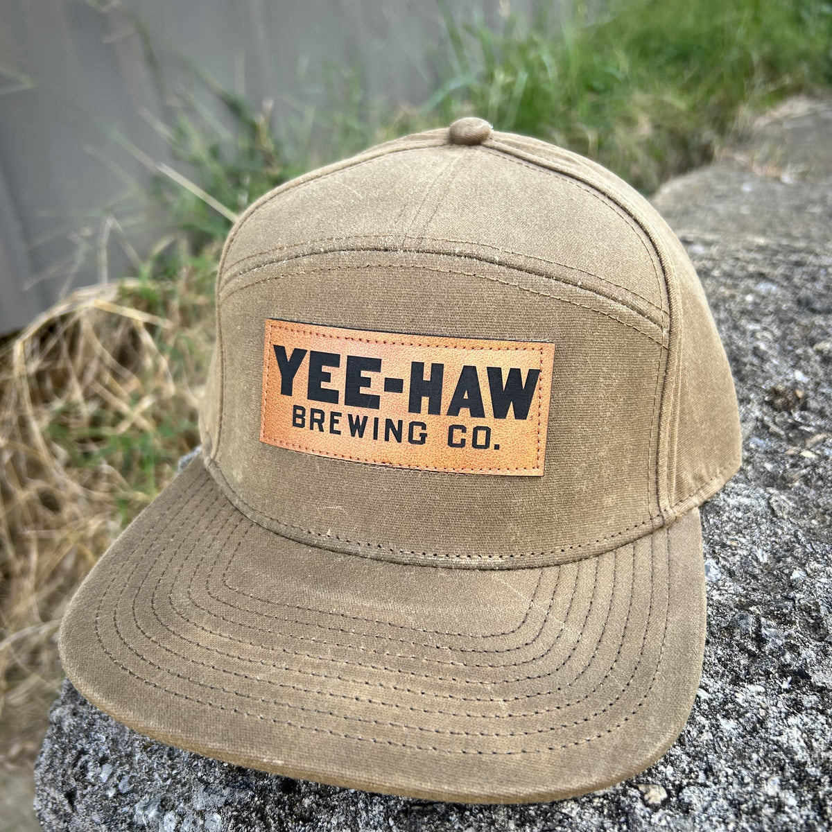 Yee-Haw Hopback 7-panel Flat Brim Hat