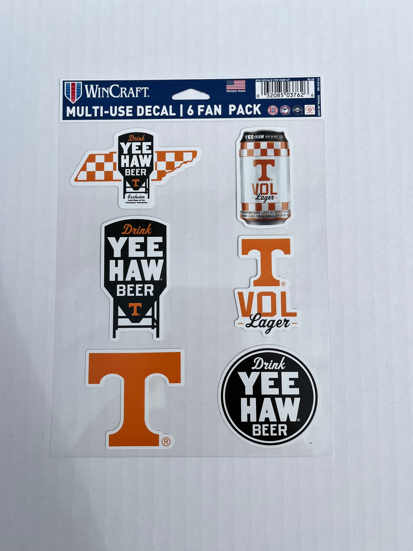 Yee-Haw Brewing/UT Decals 6 Pack