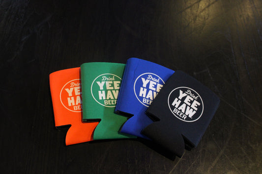 Yee-Haw Circle Logo Koozies - 4 Colors