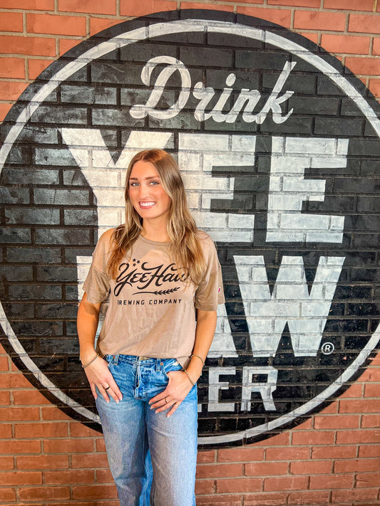 Women's Boxy Cropped Logo Tee