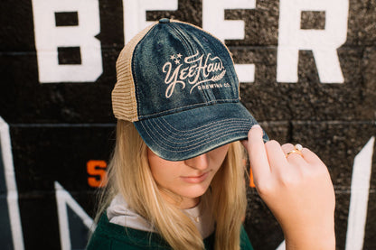 Denim Script Logo Hat