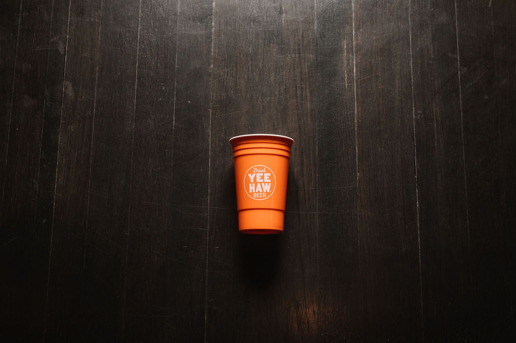 Yee-Haw Logo Cup Orange