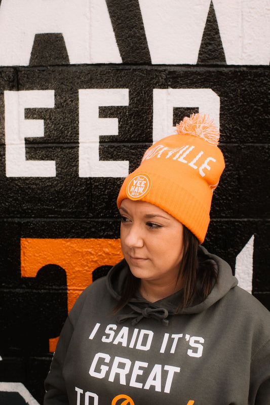 Knoxville Orange Knit Beanie