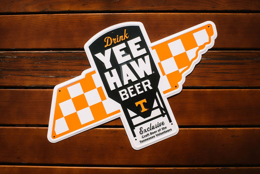 Yee-Haw University of Tennessee Metal Sign