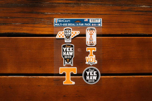 Yee-Haw Brewing/UT Decals 6 Pack